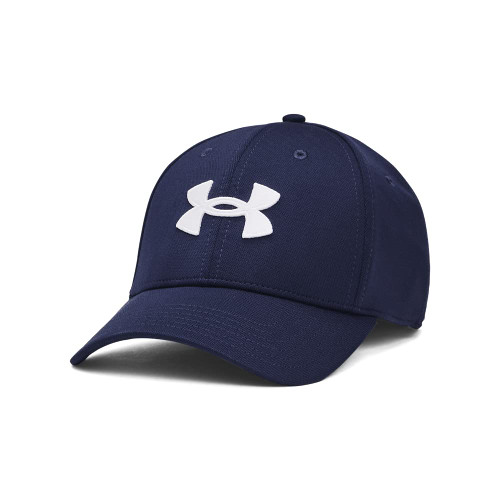 Under Armour mens Blitzing Cap Stretch Fit Hat, (410) Midnight Navy White, Large-X-Large