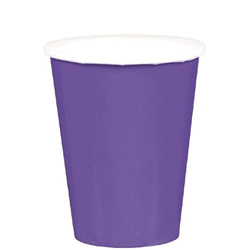 Purple Paper Cups | 9 oz. | Pack of 20 | Party Supply
