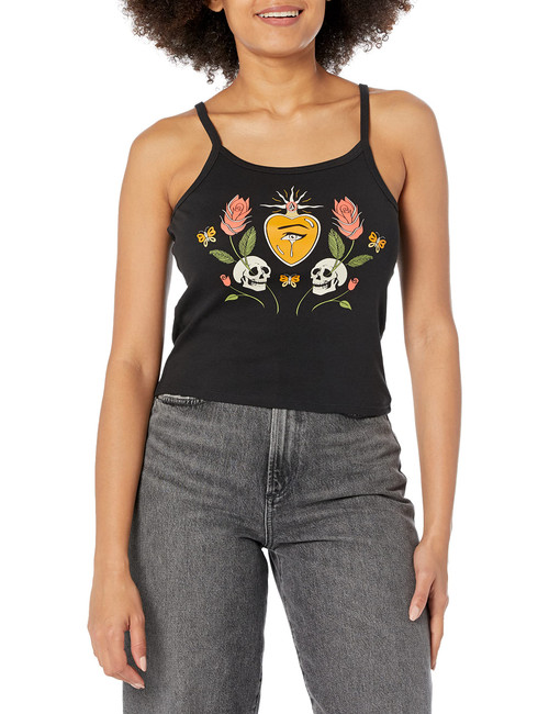 Volcom Women's 1991 Strappy Tank Top, Black, X-Large