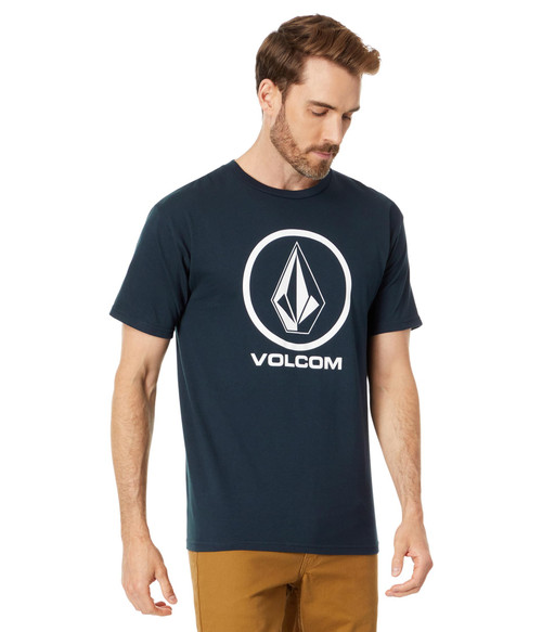 Volcom Men's Crisp Stone Short Sleeve Tee, Navy-New, XX-Large