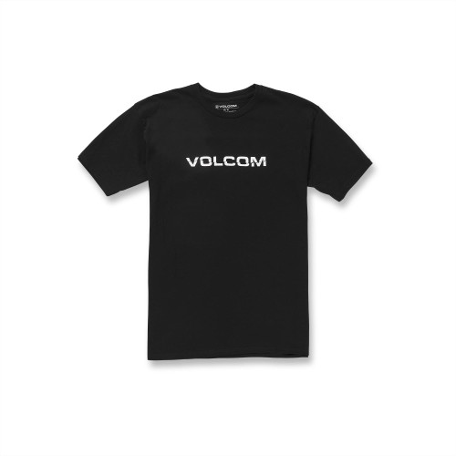 Volcom Men's Crisp Euro Short Sleeve Tee, Black-New, Medium