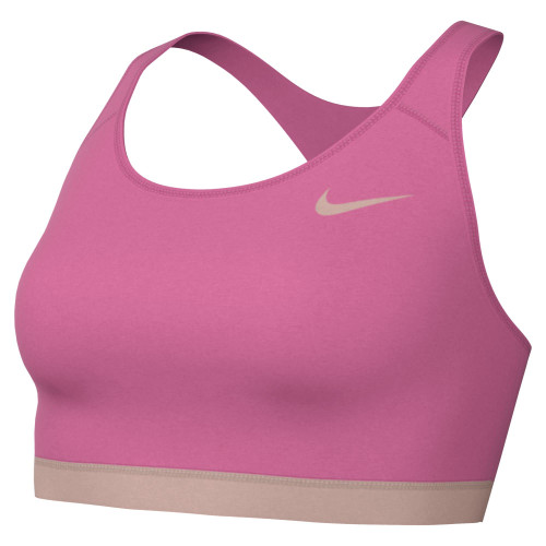 Nike Women's Medium Support Non Padded Sports Bra with Band (as1, Alpha, m, Regular, Regular, Pinksicle/Pink Oxford)