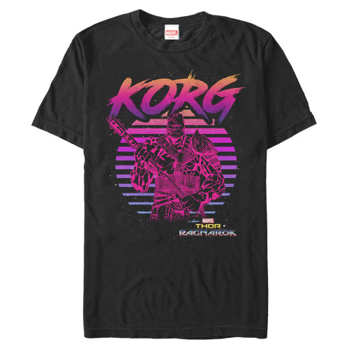 Marvel Men's Big & Tall 80s Korg, Black, XX-Large Tall