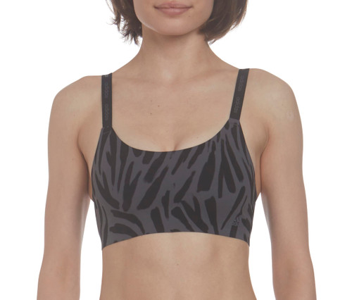 adidas Women's Active Micro Flex Wireless Seamless Lounge Bra, Black, L