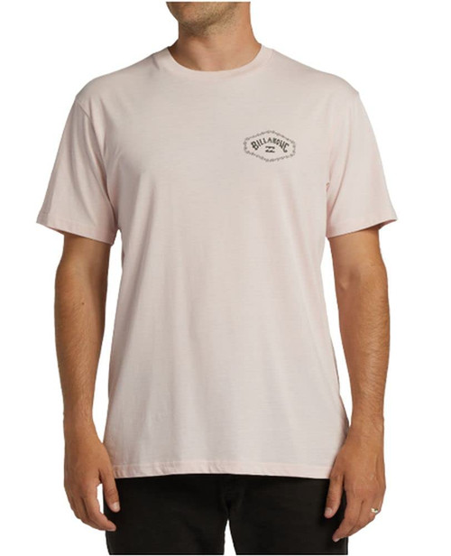 Billabong Exit Arch Short Sleeve Tee Pink Haze LG