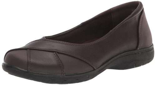 Easy Street Women's Kaz Sneaker, Brown, 6.5 Wide