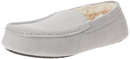 Amazon Essentials Men's Moccasin Slipper, Grey, 9