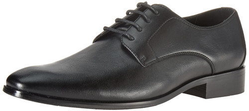 Amazon Essentials Men's Derby Shoe, Black, 12