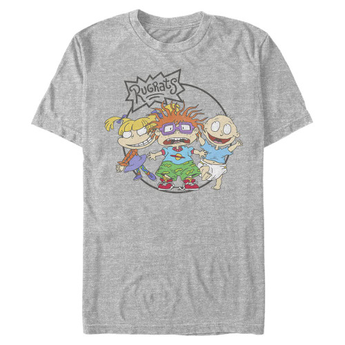 Nickelodeon Men's Big & Tall Rugrats Group T-Shirt, Athletic Heather, 4X-Large Tall