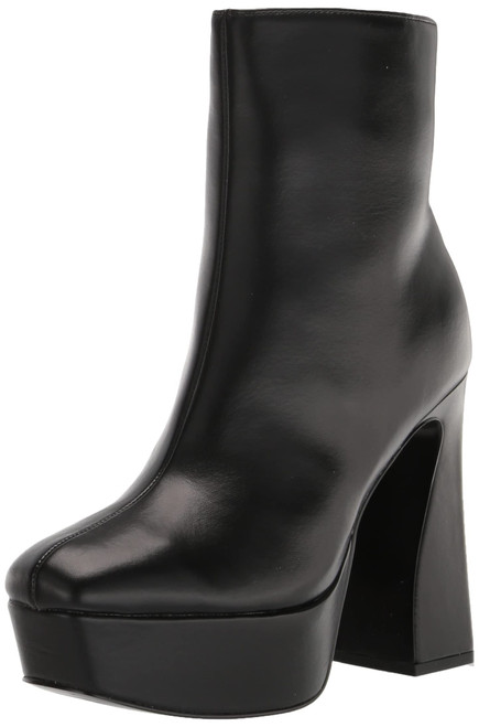 NINE WEST Women's KLINDA Ankle Boot, Black, 7.5
