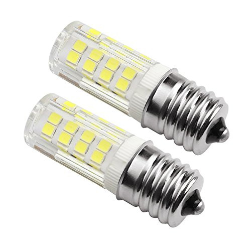 Ceramic E17 LED Bulb for Microwave Oven Appliance, 4W (40W Halogen Bulb Equivalent), Daylight White 6000K,( Pack of 2) Ceramic E17 LED Bulb for Microwave Oven Appliance, 4W (40W Halogen Bulb Equivalent), Daylight White 6000K,( Pack of 2)