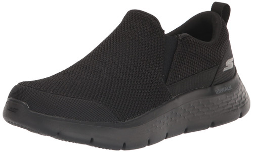 Skechers Men's Gowalk Flex-Athletic Slip-On Casual Loafer Walking Shoes with Air Cooled Foam Sneaker, Black, 16