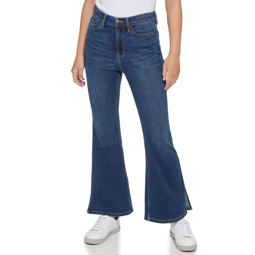 Calvin Klein Women's High Rise Flare Jeans, VERO, 26