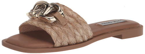 Steve Madden Women's Gene Sandal, Raffia, 6.5