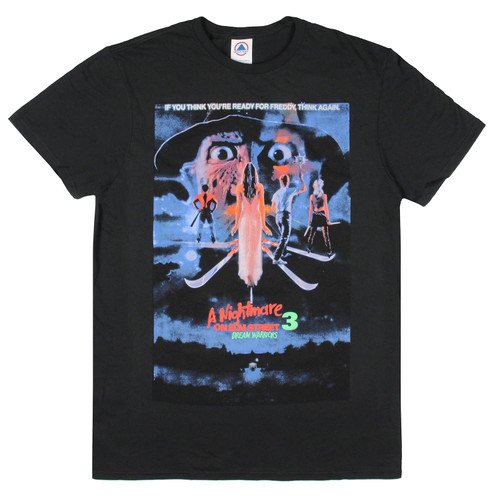 A Nightmare on Elm Street 3 Dream Warriors Men's Freddy Krueger T-Shirt Tee (XX-Large)