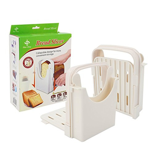 Bread Slicer Adjustable Bread/Roast/loaf Slicer Cutter, Bread Cutting Toast Bagel Loaf Slicer Cutter Mold Sandwich Maker Toast Slicing Machine Folding and Adjustable Handed Bread Machine Bread Maker