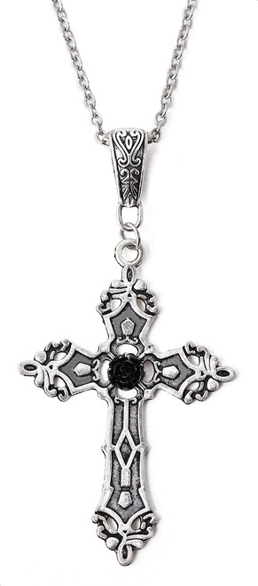 Sacina Gothic Cross Necklace, Zinc Alloy Black Cross Necklace, Cross Necklace for Women, Gothic Necklace, Y2k Necklace, Vintage Necklace, Halloween Goth Jewelry Gift for Women (Cross) Sacina Gothic Cross Necklace, Zinc Alloy Black Cross Necklace, Cross Necklace for Women, Gothic Necklace, Y2k Necklace, Vintage Necklace, Halloween Goth Jewelry Gift for Women (Cross)