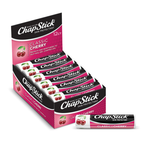 ChapStick Classic Cherry Lip Balm Tube, Flavored Lip Balm for Lip Care on Chafed, Chapped or Cracked Lips - 0.15 Oz ChapStick Classic Cherry Lip Balm Tube, Flavored Lip Balm for Lip Care on Chafed, Chapped or Cracked Lips - 0.15 Oz