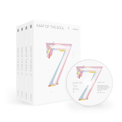 Bighit BTS Bangtan Boys - MAP of The Soul : 7 [4 ver] Album+Official Folded Poster+Extra Photocard+Face Mask (4 ver)