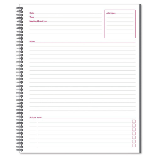 Brand Cambridge Limited Product Codes MEA06132 - Side-Bound Guided Business Notebook - Pack of 3