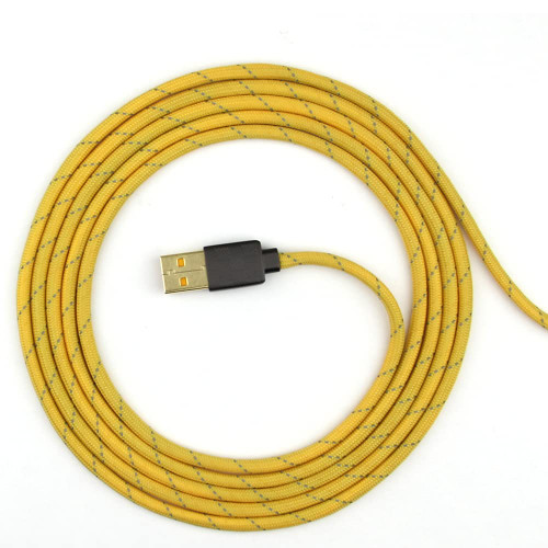 Paracord Mouse Cable for Gaming Mice - for Logitech G203 Series - (Yellow RP16)
