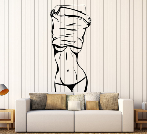 Vinyl Wall Decal Hot Sexy Girl Beautiful Female Body Striptease Stickers Large Decor (1326ig) Pink Vinyl Wall Decal Hot Sexy Girl Beautiful Female Body Striptease Stickers Large Decor (1326ig) Pink
