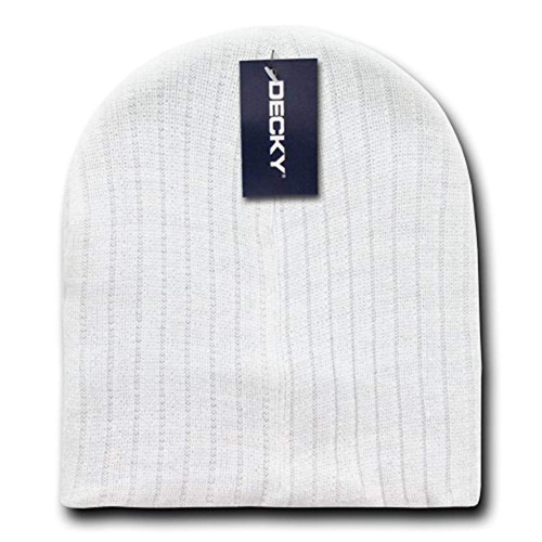 DECKY Cable Beanies, White