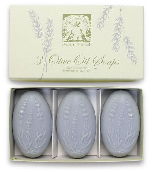 Pre de Provence Soap, Box Of 3, Olive Lavender, 10.6 -Ounce Boxes