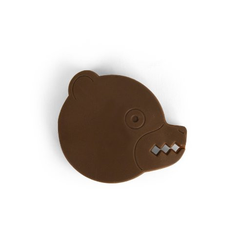 Kikkerland US37 Bear Cable Wind - Wired Headsets - Retail Packaging - Brown