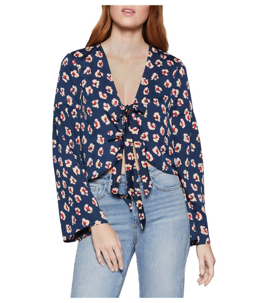 BCBGeneration Women's Blouse, Indigo, L