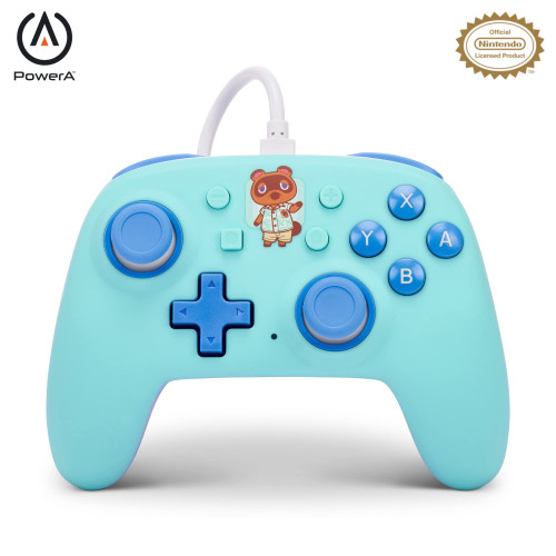 PowerA Nano Wired Controller for Nintendo Switch - Animal Crossing, Comfortable ergonomics, Officially licensed for Nintendo Switch and Nintendo Switch Lite