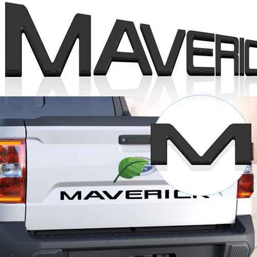 Tailgate Inserts Letters Compatible for 2022 2023 Maverick Accessories, 3D Raised Tailgate Letters with Strong Adhesive ?Matte Black?