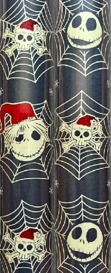 My Elixir of Life 1 Roll Grey Disney's The Nightmare Before Christmas Wrapping Paper featuring Jack Skellington 70 sq ft with Bonus Namaste Goods Christmas Stickers