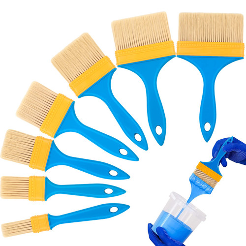 Paint Brushes for Furniture Chalk Wax Paint Brush Set Artist Flat Painters Brush Paintbrush Stain Brush for Wall Acrylic Painting 7Pack Paint Brushes for Furniture Chalk Wax Paint Brush Set Artist Flat Painters Brush Paintbrush Stain Brush for Wall Acrylic Painting 7Pack