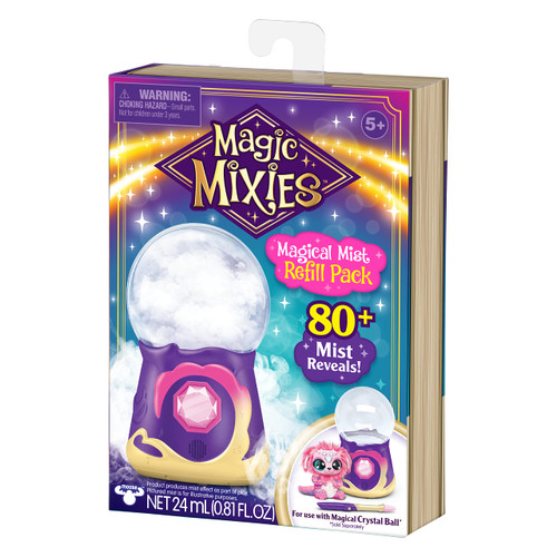 Magic Mixies - Magical Mist and Spells Refill Pack for Magical Crystal Ball, includes 2 Bottles (Vial), Instruction Manual, Vegetable Glycerin
