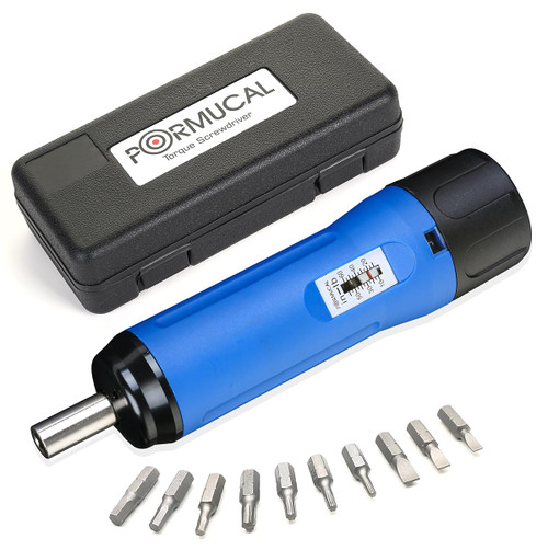 PORMUCAL Smart Firearms Accurizing Torque Wrench Torque Driver Maintenance Tools, Bike Repairing with Accurate 1 Inch/Pound Setting 10 Bits In Hard Case.