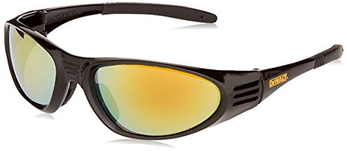Radians DPG56B-YD DEWALT Ventilator Safety Glasses with Yellow Mirror Lens and Black Frame (1 per Pack)