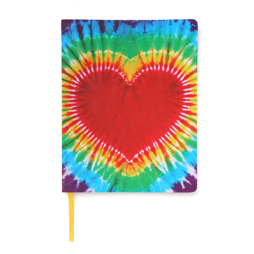 Gartner Studios Tie Dye Heart Journal, Multicolored, 7.5 by 9.5 Inches, 96 Pages, 1 Count
