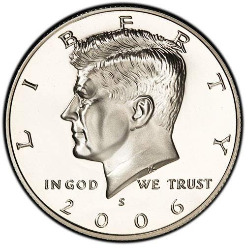 2006 S Silver Proof Kennedy Half Dollar Choice Uncirculated US Mint