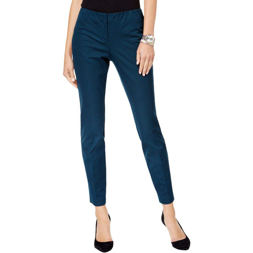 Alfani Womens Hollywood Casual Trouser Pants, Blue, 4 Alfani Womens Hollywood Casual Trouser Pants, Blue, 4