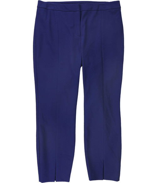 Alfani Womens Slit Front Casual Trouser Pants, Blue, 14 Alfani Womens Slit Front Casual Trouser Pants, Blue, 14