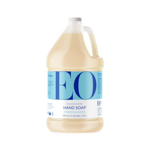 EO Liquid Hand Soap Refill, 1 Gallon, Unscented, Organic Plant-Based Gentle Cleanser with Pure Essential Oils EO Liquid Hand Soap Refill, 1 Gallon, Unscented, Organic Plant-Based Gentle Cleanser with Pure Essential Oils