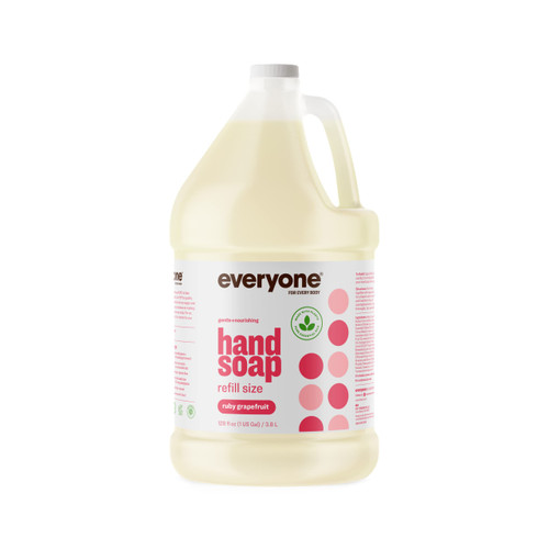 Everyone Liquid Hand Soap Refill, 1 Gallon, Ruby Grapefruit, Plant-Based Cleanser with Pure Essential Oils Everyone Liquid Hand Soap Refill, 1 Gallon, Ruby Grapefruit, Plant-Based Cleanser with Pure Essential Oils