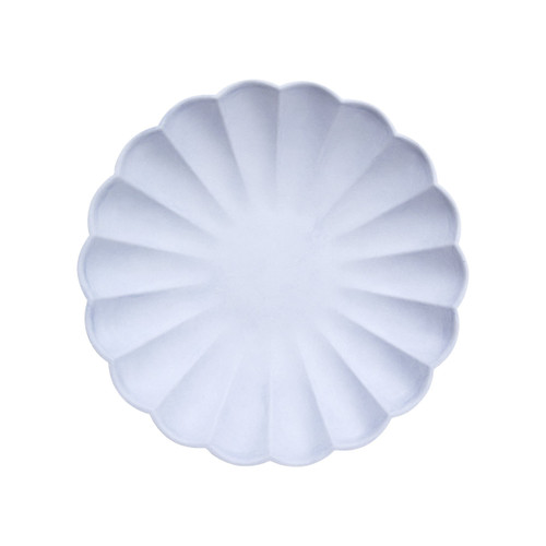 Meri Meri Small Compostable Bamboo Plates In Soft Lilac