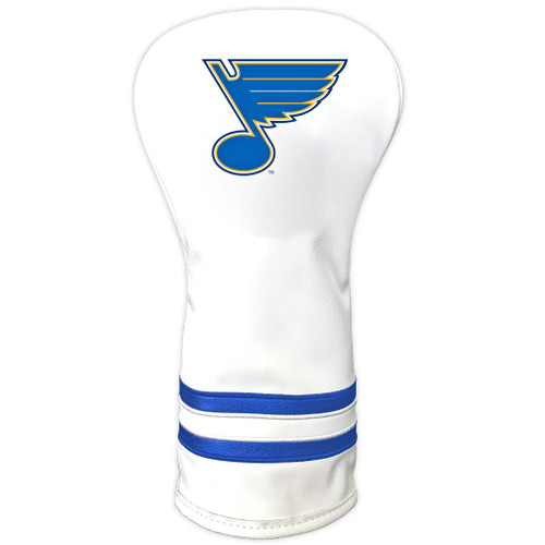 Team Golf NHL St Louis Blues White Vintage Driver Head Cover White Vintage Driver Golf Club Headcover, Form Fitting Design, Retro Design & Superb Quality