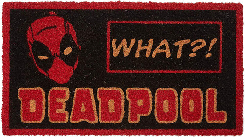 Pyramid America Deadpool What Coir Doormat - 29" x 17" Indoor/Outdoor Entry Mat with Non-Skid PVC Back - Durable & Easy to Clean Pyramid America Deadpool What Coir Doormat - 29" x 17" Indoor/Outdoor Entry Mat with Non-Skid PVC Back - Durable & Easy to Clean