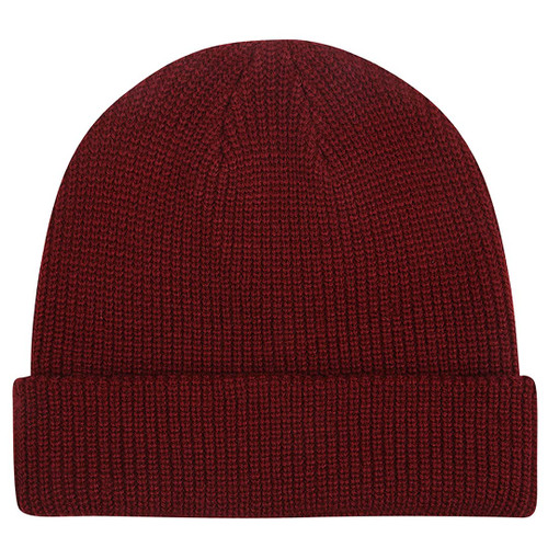 MaxNova Warm Winter Hat Thick Knit Hats Unisex Daily Slouchy Beanie Skull Cap Burgundy