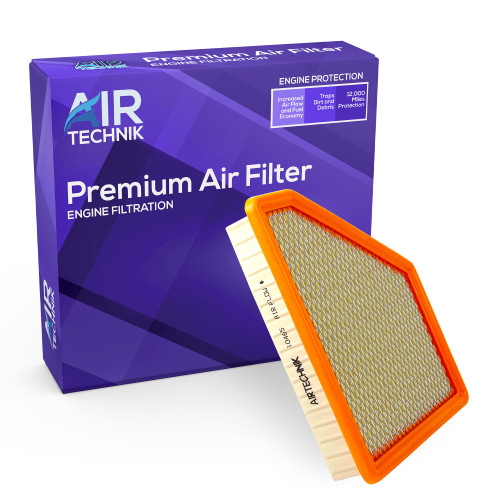 AirTechnik CA10465 Replacement Engine Air Filter | Fits 2010-2017 Chevy Equinox L4 2.4L/V6 3.0L/ V6 3.6L, 2010-2017 GMC Terrain L4 2.4L/V6 3.0L/ V6 3.6L - 25899727/23335811