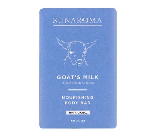SUNAROMA Soap - 8.5oz (Goat*s Milk with Shea Butter and Manuka Honey)