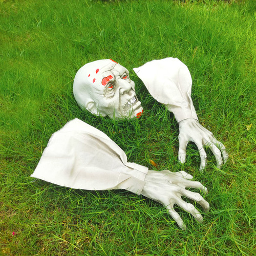 GEDIAO Halloween Zombie Groundbreaker Decoration, Best Halloween Outdoor Decorations, Yard Lawn Garden Stake Graveyard Decor Party Props